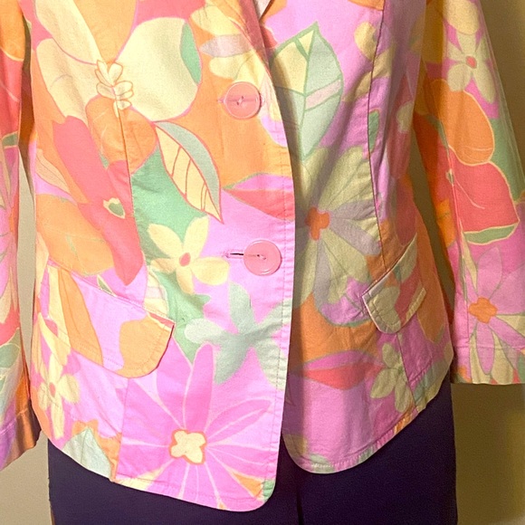 Sigrid Olsen Floral Jacket Blazer - Picture 2 of 8